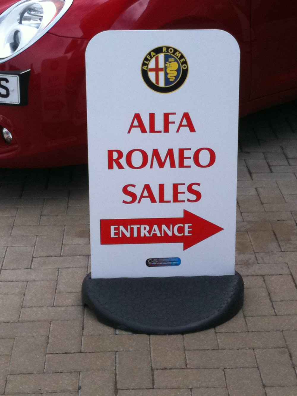 Pavement Sign
